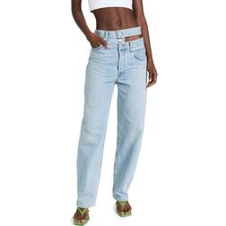 Agolde Broken Waistband Jeans - Light Blue