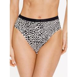 Michael Kors Braguitas de Bikini de Cintura Alta MM3K605 - Blanco