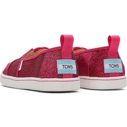 Toms Tiny Alpargata Flacher Slipper, Dunkelrosa Glitzer, 28.5