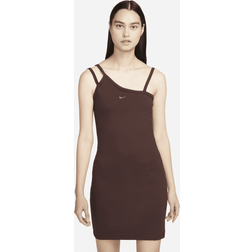 Nike Sportswear Asymmetric Dress, Earth/Plum Eclipse