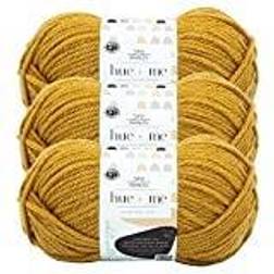 Lion 3 pack brand yarn 617-158i two of wands: hue me bulky yarn, mustard