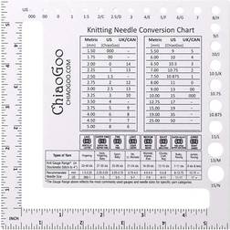 ChiaoGoo Swatch & Needle Gauge 5.5