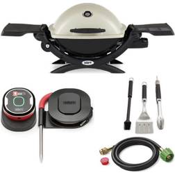 Weber Q1200 Liquid Propane Grill Titanium All-In-One