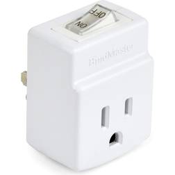 Bindmaster 3 prong grounded single port power adapter with indicator on/off