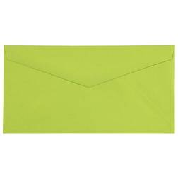 Jam Paper Monarch Colored Envelopes 3 7/8 x 7 1/2 Ultra Lime Green 50/Pack