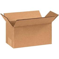 Aviditi Long Corrugated Boxes, 8" x 4" x 4" Kraft, 25/Bundle