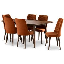 Artemsis 7-Piece Mid Century Dining Set 2