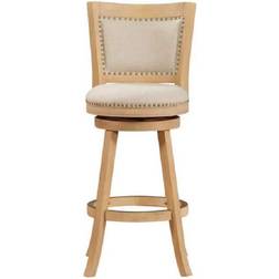 Boraam Melrose Crème Wire Brush Bar Stool