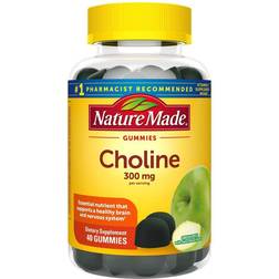 Nature Made Choline Gummies Green Apple 300 mg