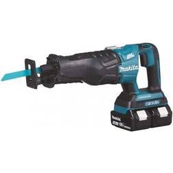 Makita DJR360PT2 2x18 V Reciprozaag 5,0 Ah accu (2 st) duo snellader, koffer