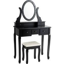 Costway Black Vanity Set Dressing Table