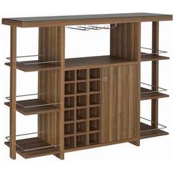 Coaster 100439 54" Unit Tempered Liquor Cabinet