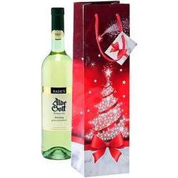 Sigel Christmas Bottle Gift Bag Sparkling Tree 10 x 35 x 8 cm 5 Pieces
