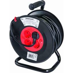 Silverline Powermaster european type f schuko cable reel 230v