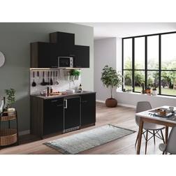 Respekta Cuisine Kitchenette Single Chêne York Noir Oliver 150 cm