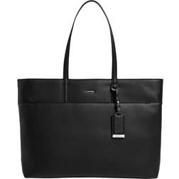 Calvin Klein Large Recycled Logo Tote Bag BLACK One Size