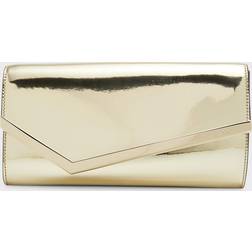 Jimmy Choo Emmie Metallic Leather Clutch Bag GOLD