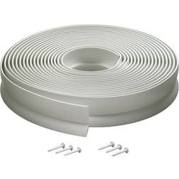 M-D Vinyl Garage Door Seal for Top & Sides, 03822, White, 30'