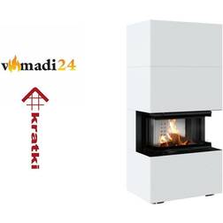 Kratki Kaminlicht Riwood weiß Kaminofen
