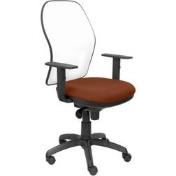 P&C Jorquera En Maille Blanche Bali Assise Marron Chaise de bureau