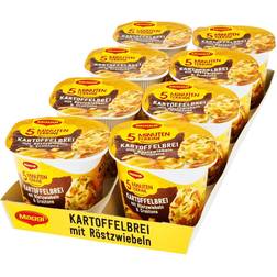 Maggi 5 Minuten Terrine Kartoffelbrei mit Röstzwiebeln & Croûtons