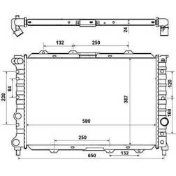 NRF Engine Cooling Radiator 58202