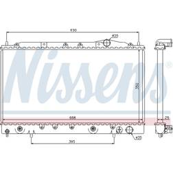 Kühler, Motorkühlung Nissens 62865