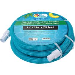 1-1/2" x 25 ft above ground swimming pool vacuum hose, swivel cuff, cut to fit