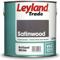 Leyland Trade Satinwood Paint White