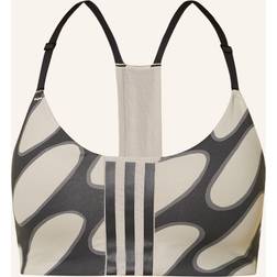 adidas x Marimekko Aeroimpact Training Light-Support Bra - Black/Light Brown