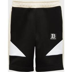 Balmain Black Jersey Logo Shorts Black year