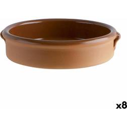 Bigbuy Cooking Cazuela Cerámica Marrón 20 cm (8 Unidades)