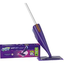 Swiffer WetJet Bodenwischer All-in-1 Wischer Set als Boden, Bodenstarter 5 Wischtücher Bodenreiniger