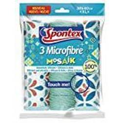 Spontex Microfibre Mosaik Mikrofasertücher, Ideal zur feuchten