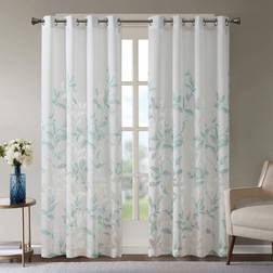 Madison Park Cecily Semi Sheer Gardin 50 x 84 Aqua