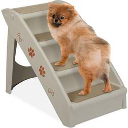 Relaxdays Hundetreppe grau 39,0