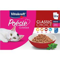 Vitakraft Poésie Classique sauce, multipakke 12x85gr