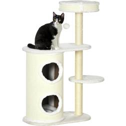 Pawhut Klösträd med 2 Kattgrottor 100 cm