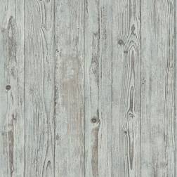 Rasch RASCH Wood Panelling Wallpaper Blue Grey Oak Panels Wallpaper Grey