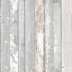 Grandeco Wood Effect Panels Blush Wallpaper Pink Rustic Modern Contemporary