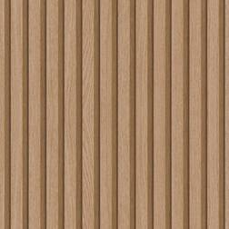 Noordwand Wallpaper Botanica Wooden Slats Brown