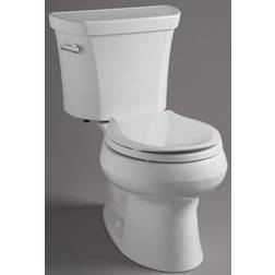 Kohler Wellworth Two-piece round-front 1.28 gpf with right-hand trip lever and 14" rough-in