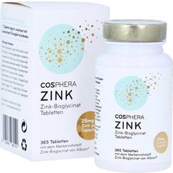 COSPHERA Zink 25 mg Tabletten 365