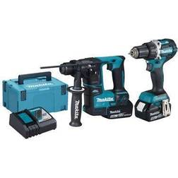 Makita Ensemble de 2 machines DDF484 DHR171 Batterie 5Ah A percussion Professionnelle