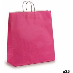 Pincello Lyserøde Papirpose 16 x 57,5 x 46 cm Pakke med 25 Opbevaringsboks