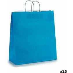 Pincello Bolsa Papel Azul 16 x 57.5 x 46 cm (25 Unidades) Caja de almacenamiento