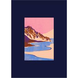 Paper Collective Blue Landscape Affisch Poster 50x70cm