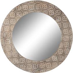Dkd Home Decor 76 4 76 Brun Mandala Mangoträ Väggspegel