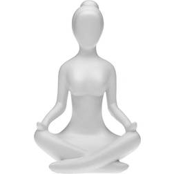 Versa Figura Decorativa Blanco Yoga 12 x 20 x 10 cm Figurita