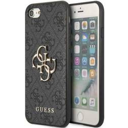 Guess hardcase 4g big metall-logo grau für iphone 7 8 se 2020 se 2022